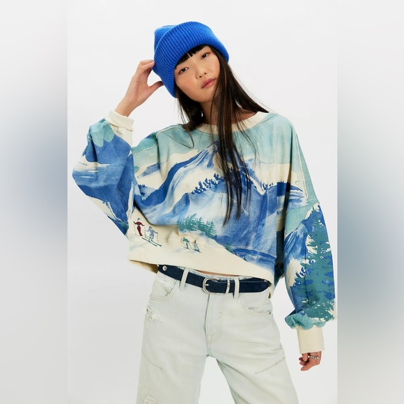 Free People Tops - Free people Gaia Sweatshirt ski combo